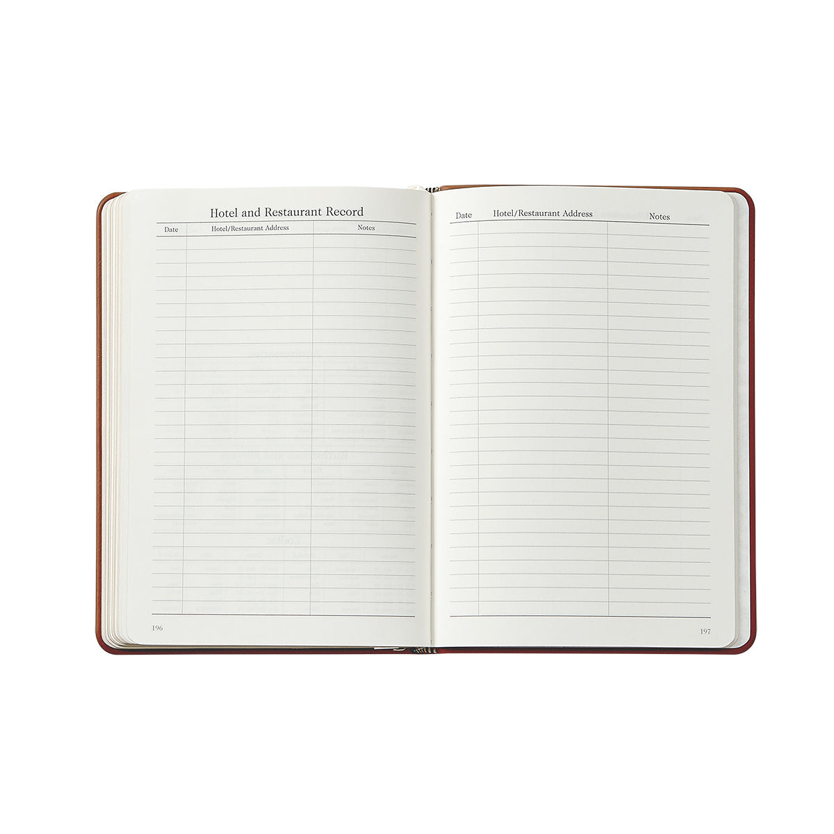 2026 Weekly Notebook in Bordeaux Traditional Leather