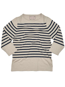 Striped Boatneck in Canvas