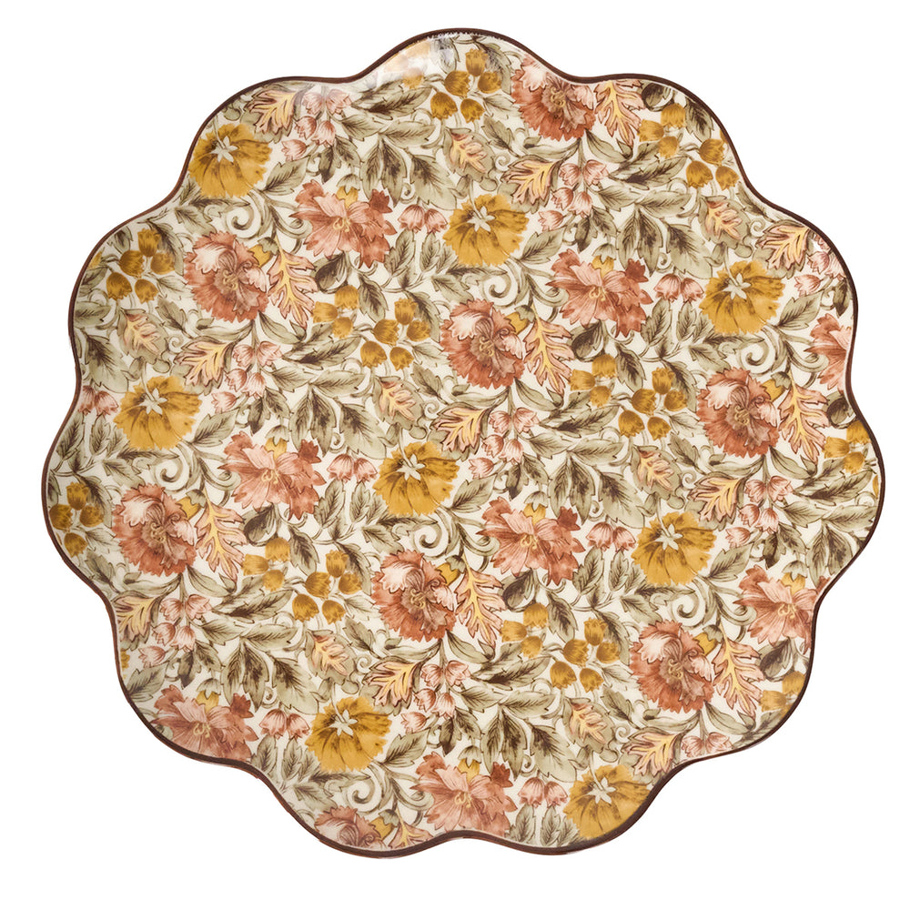 Willa Charger/Platter in Amber