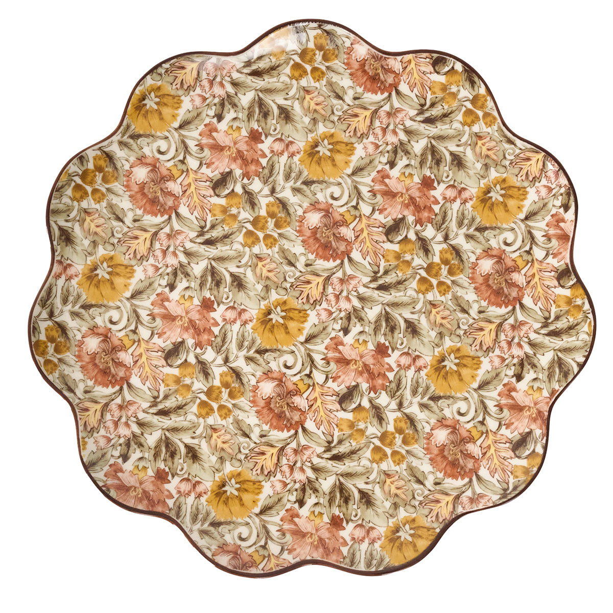 Willa Charger/Platter in Amber