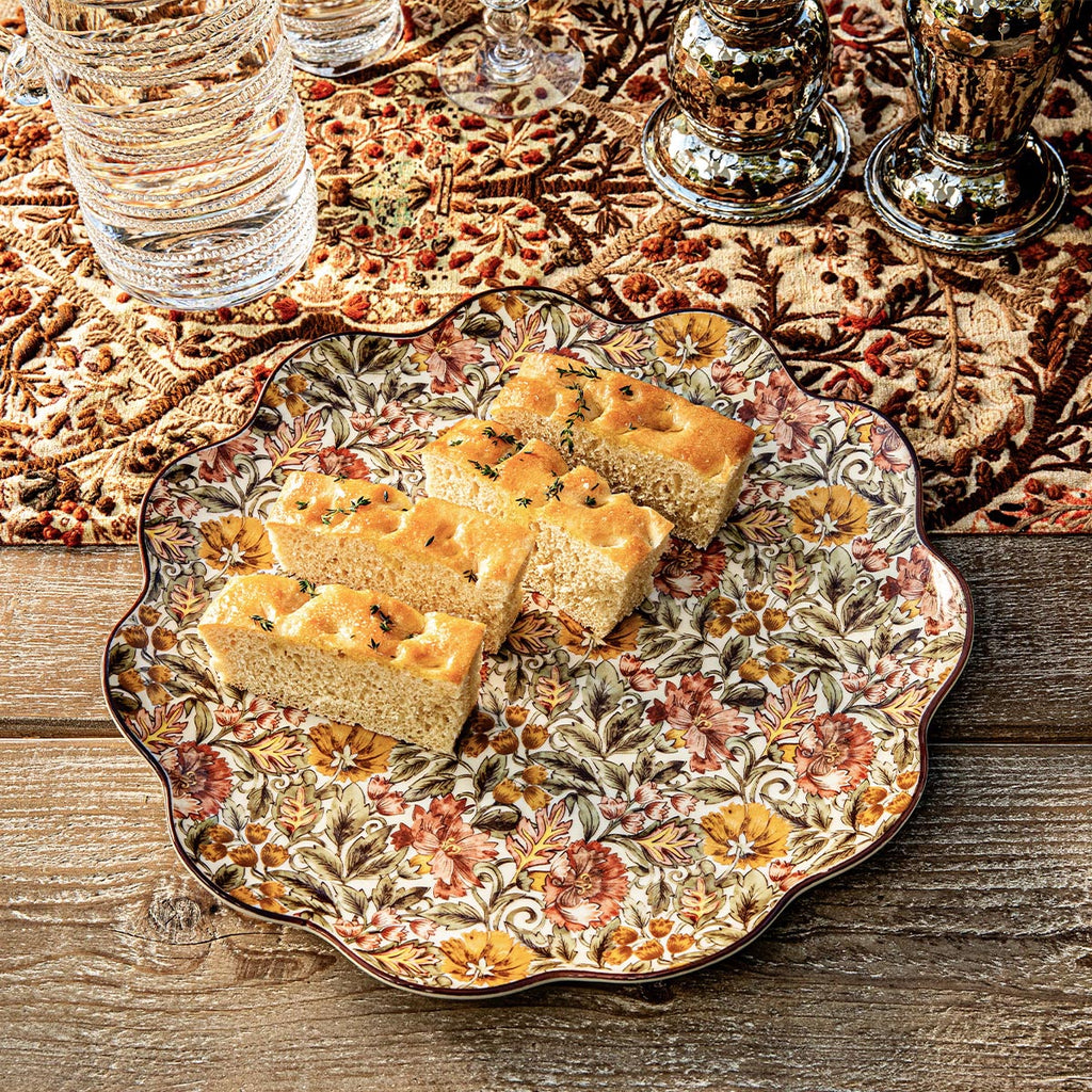 Willa Charger/Platter in Amber