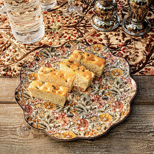 Willa Charger/Platter in Amber