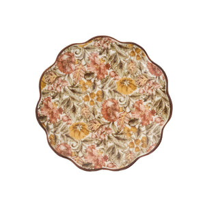 Willa Cocktail Plate in Amber, Set of 4