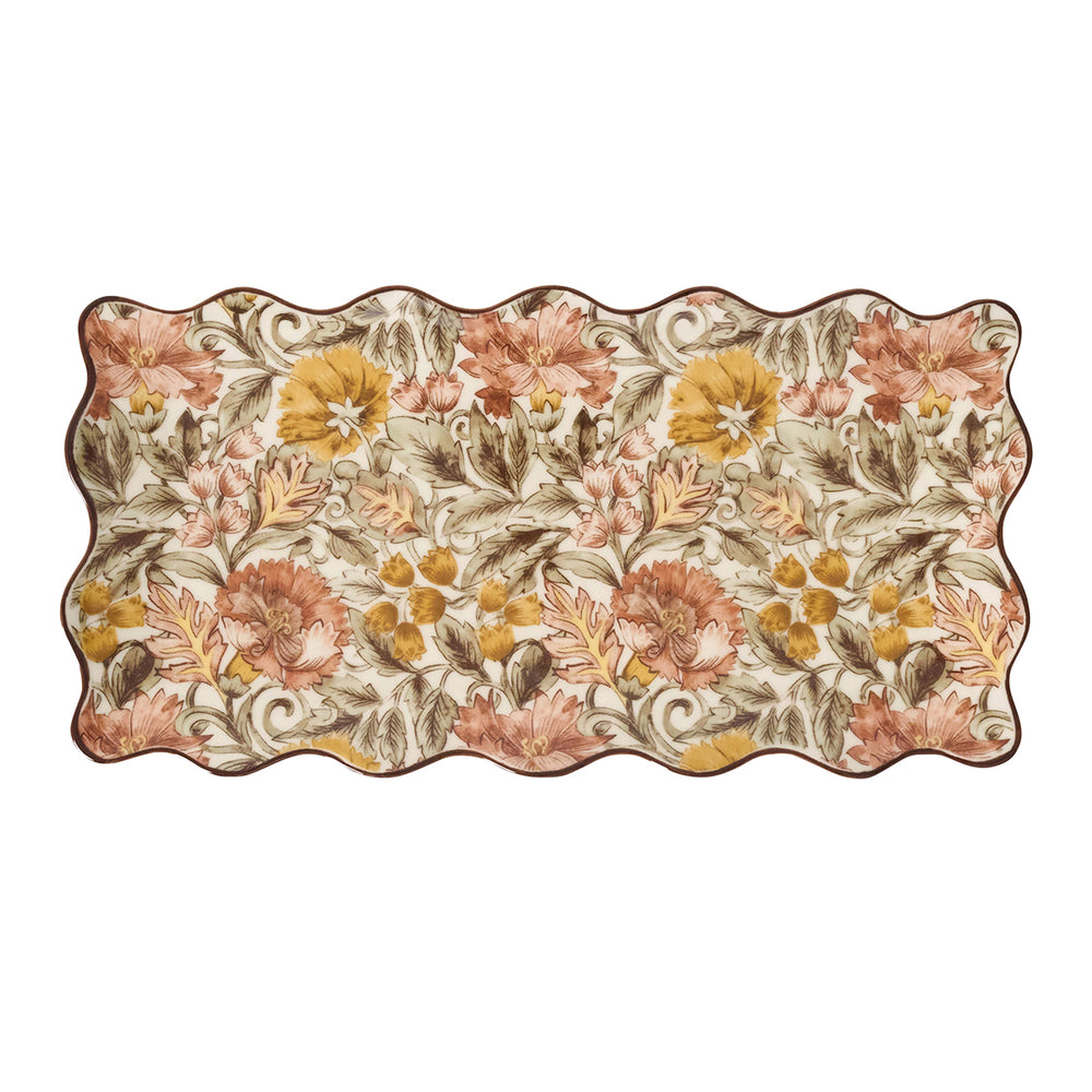 Willa 16" Hostess Tray in Amber