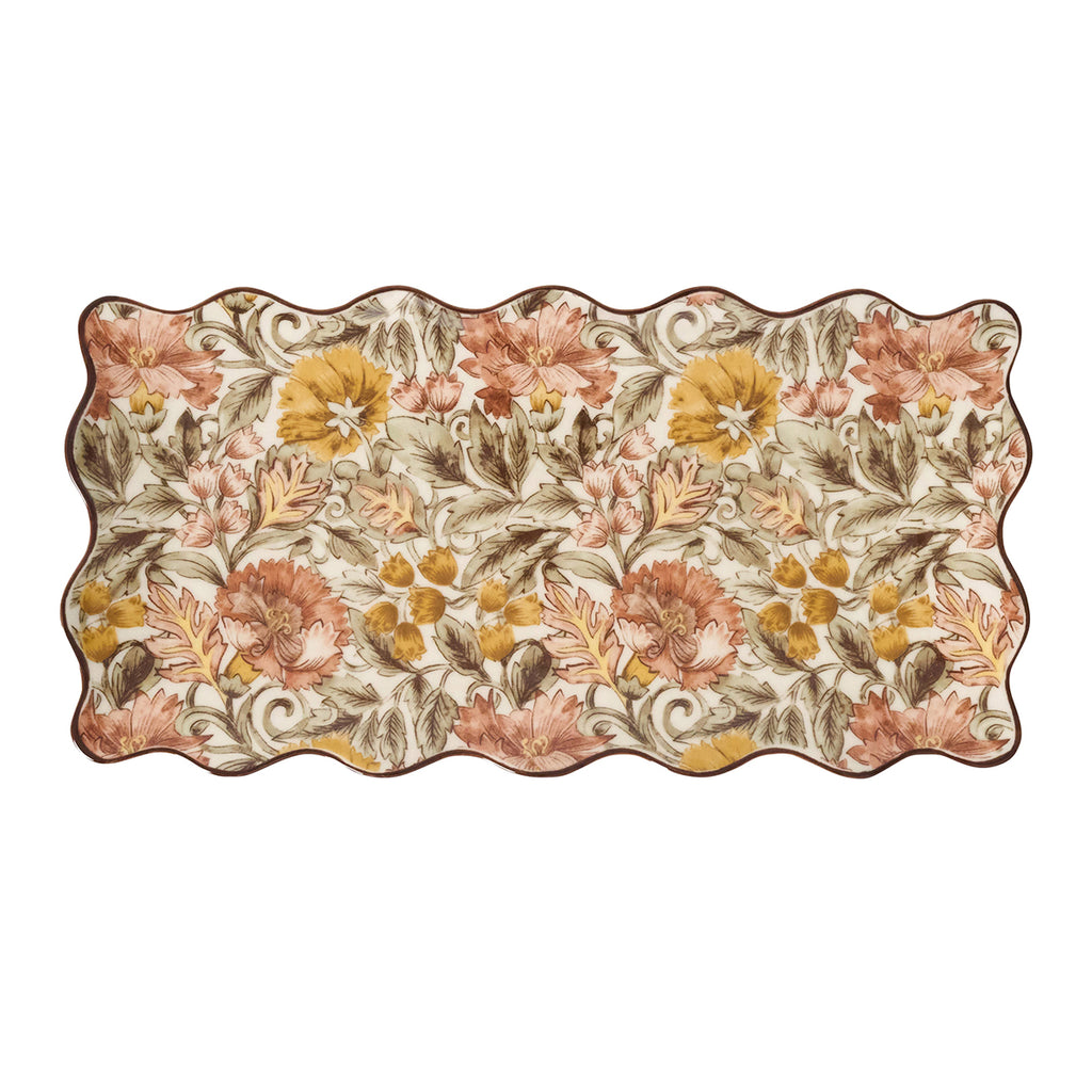 Willa 16" Hostess Tray in Amber