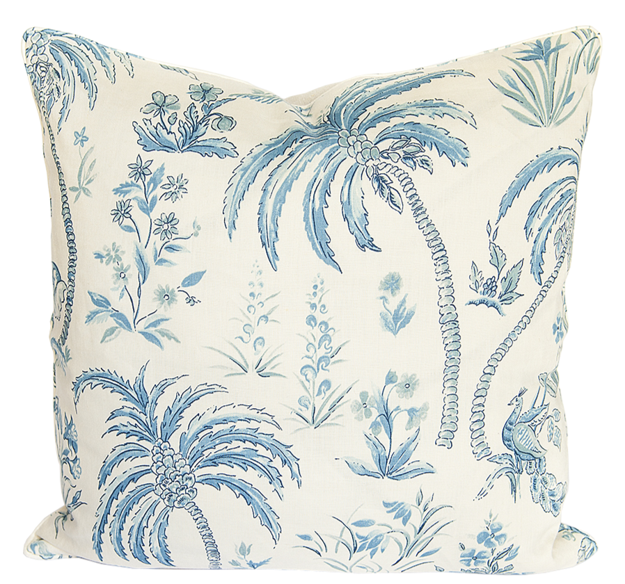 Contribution to Pasha Ocean Blue Pillow Cover