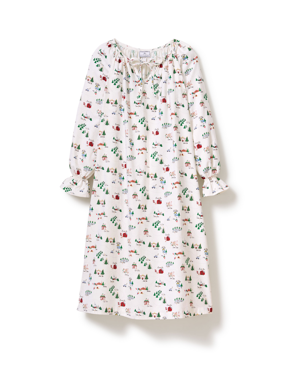 Women’s Twill Delphine Nightgown in North Pole Chronicles