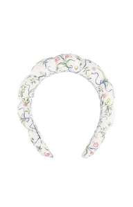 Makeup Headband in Lily of the Valley Ribbon Bouquet