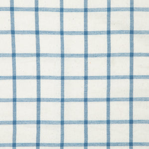 Windowpane Napkins in Blue & Natural, Set of 4