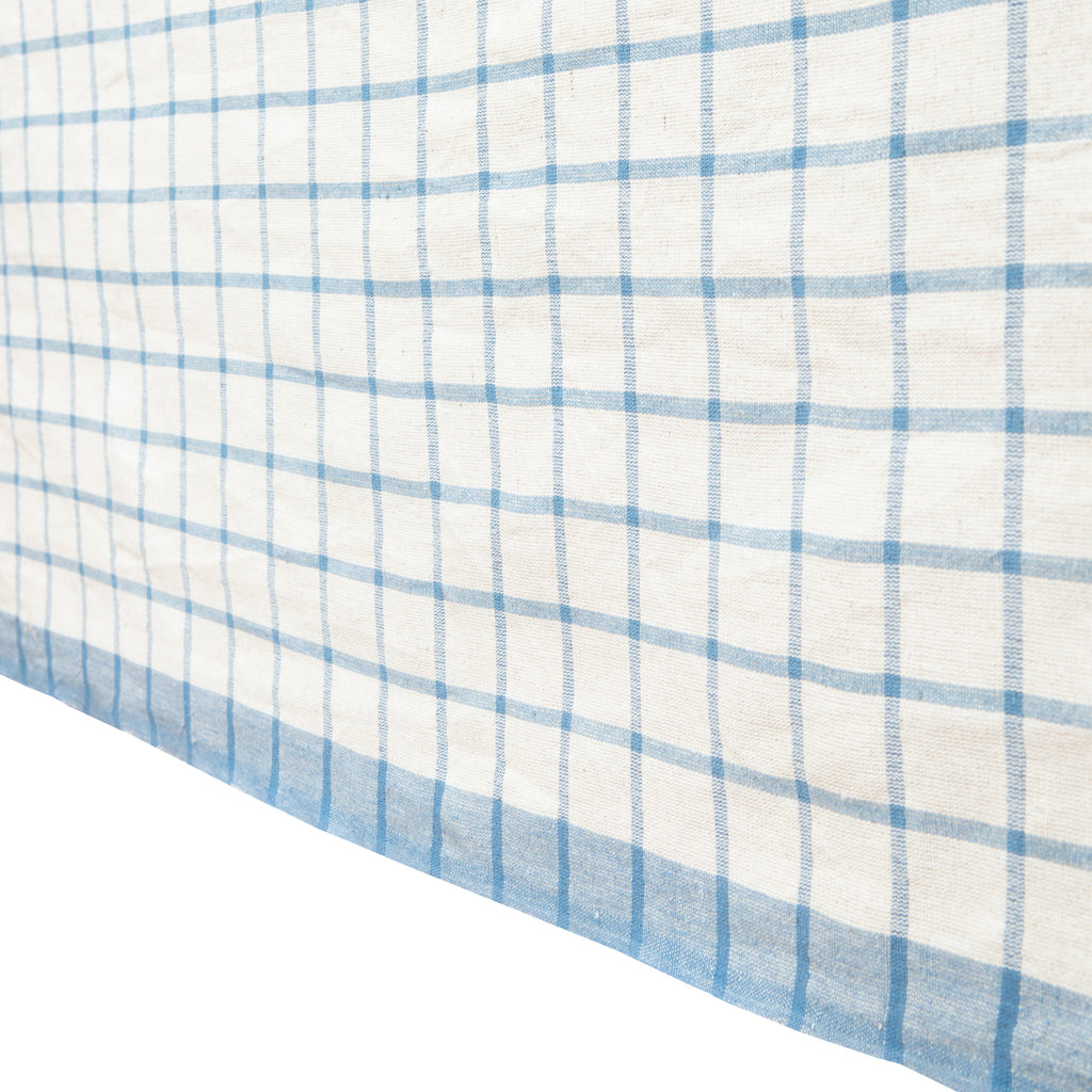Windowpane 60x60 Tablecloth in Blue & Natural