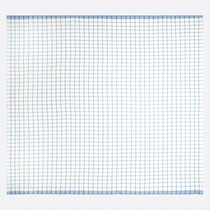 Windowpane 60x60 Tablecloth in Blue & Natural