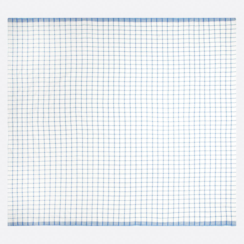 Windowpane 60x90 Tablecloth in Blue & Natural