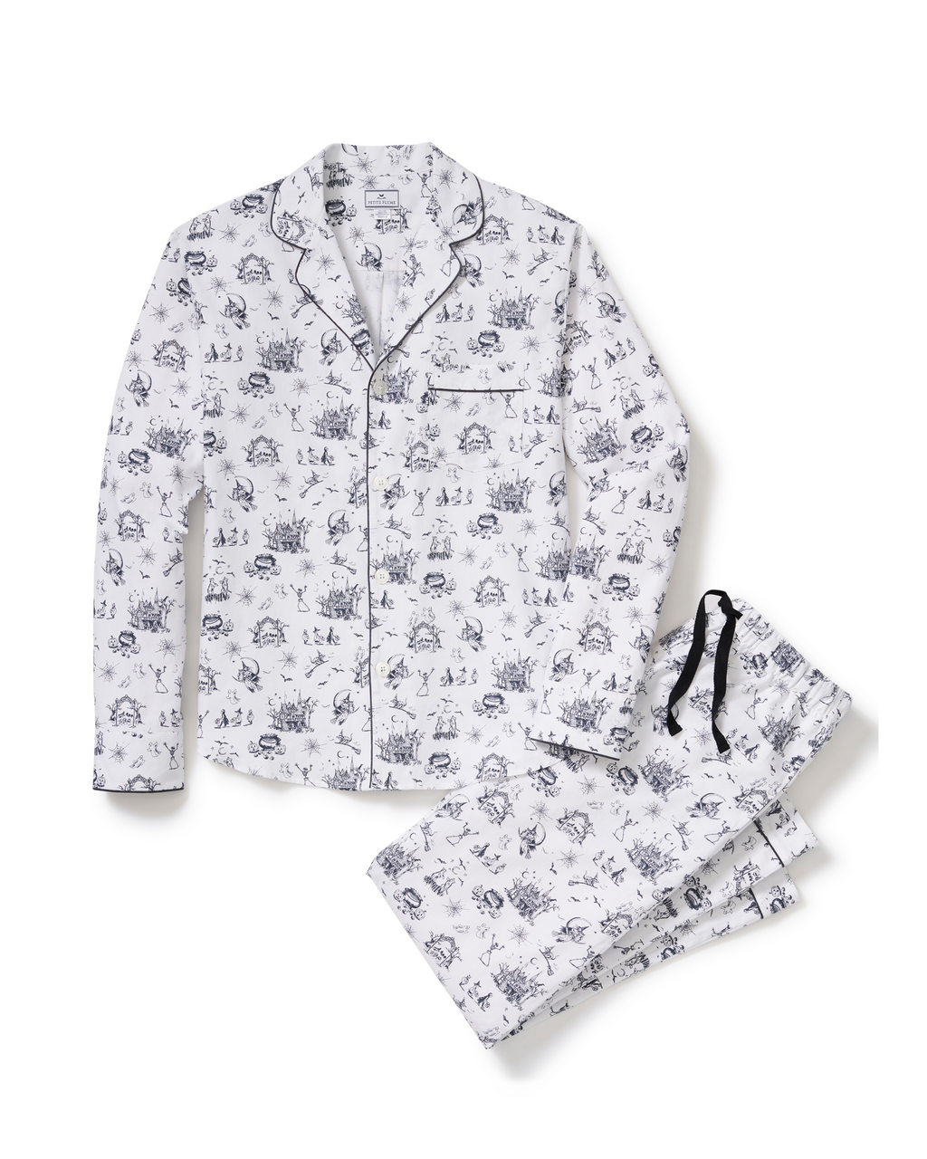 Women's Twill Pajama Set in Hallows Eve Toile