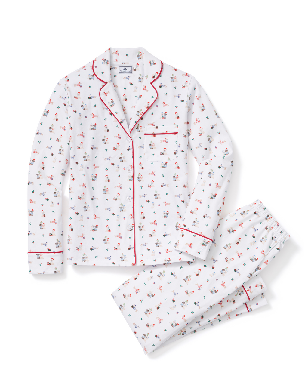 Women’s Pima Pajama Set in Woof de Noël