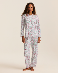 Women’s Twill Colette Pajama Set in Winter Garden