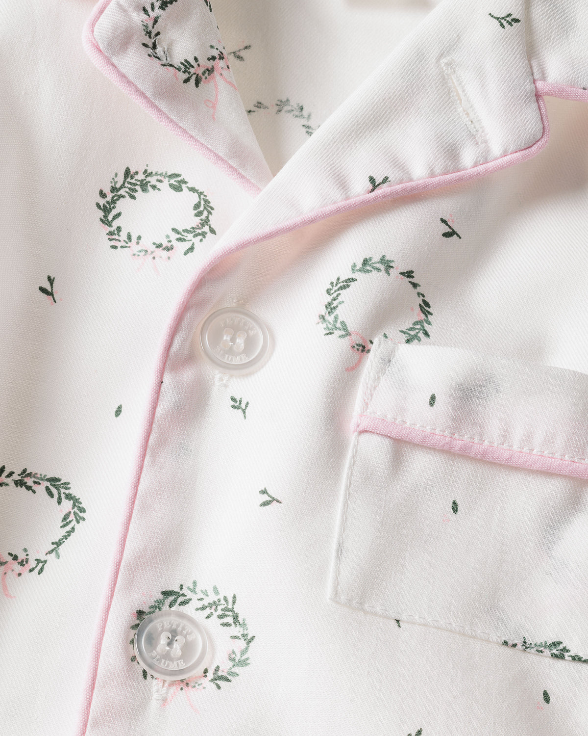 Kid's Twill Pajama Set in Somerset Wreath