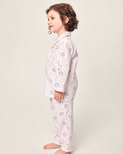 Kid's Twill Pajama Set in Somerset Wreath