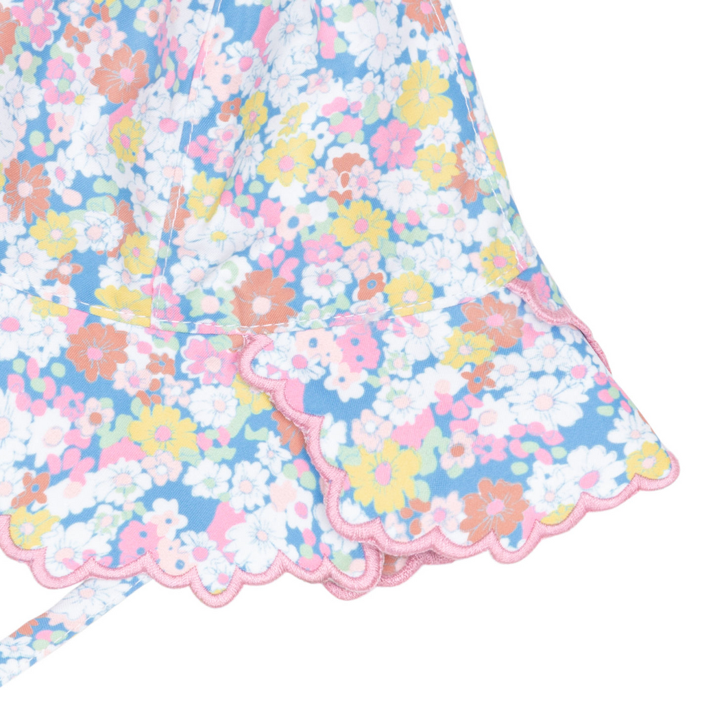 Baby Jasmine Blossom Scalloped Sun Hat
