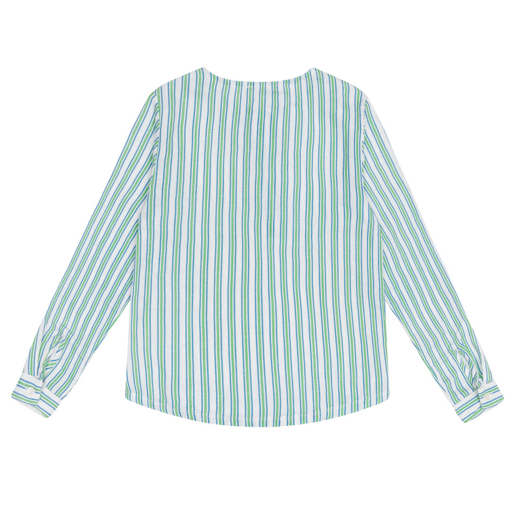 Unisex Tamarin Stripe Linen Henley