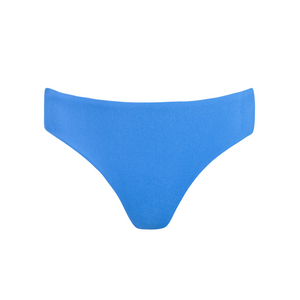 Women’s Deep Sea Blue Terry Mid Rise Bikini Bottom