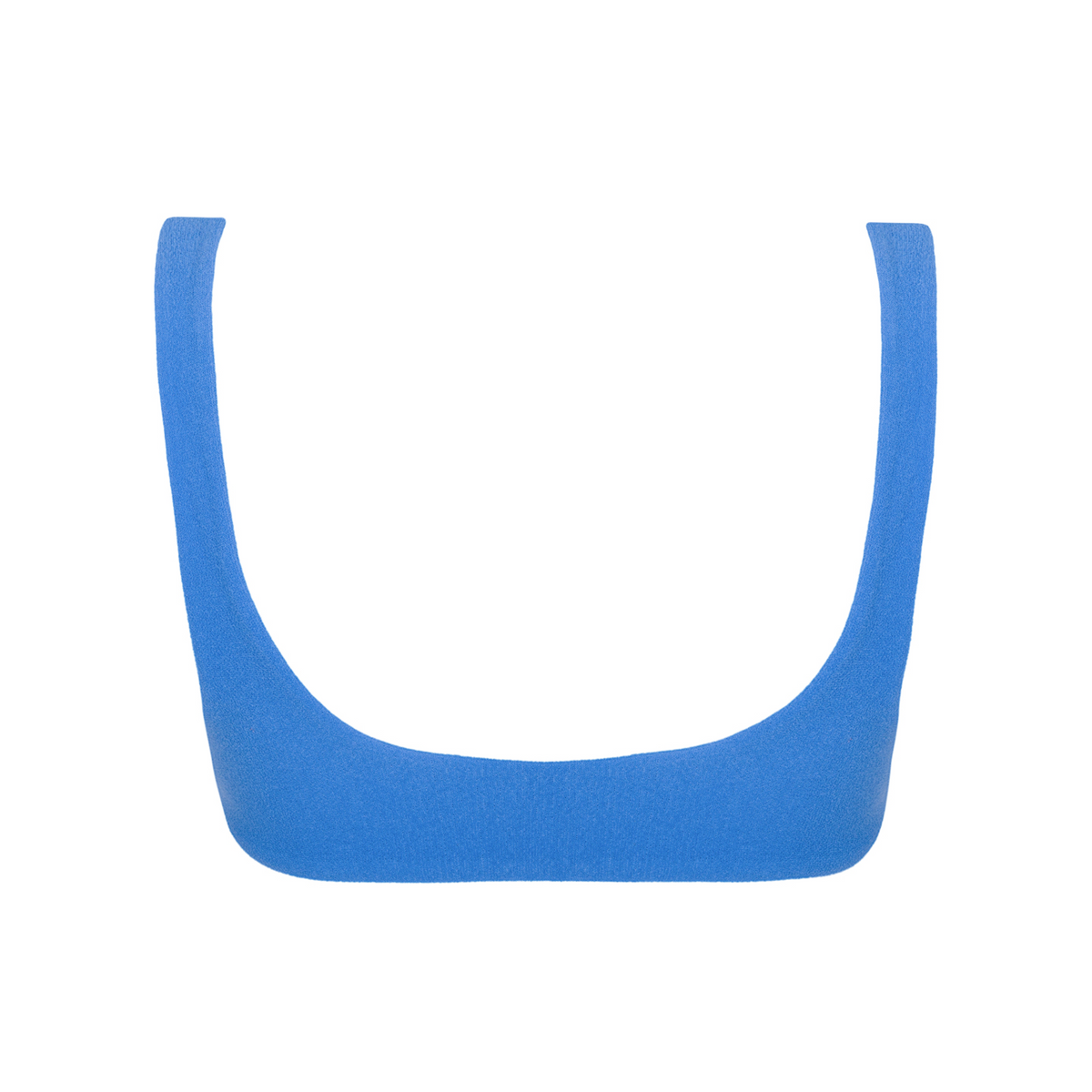 Women’s Deep Sea Blue Terry Square Neck Bikini Top