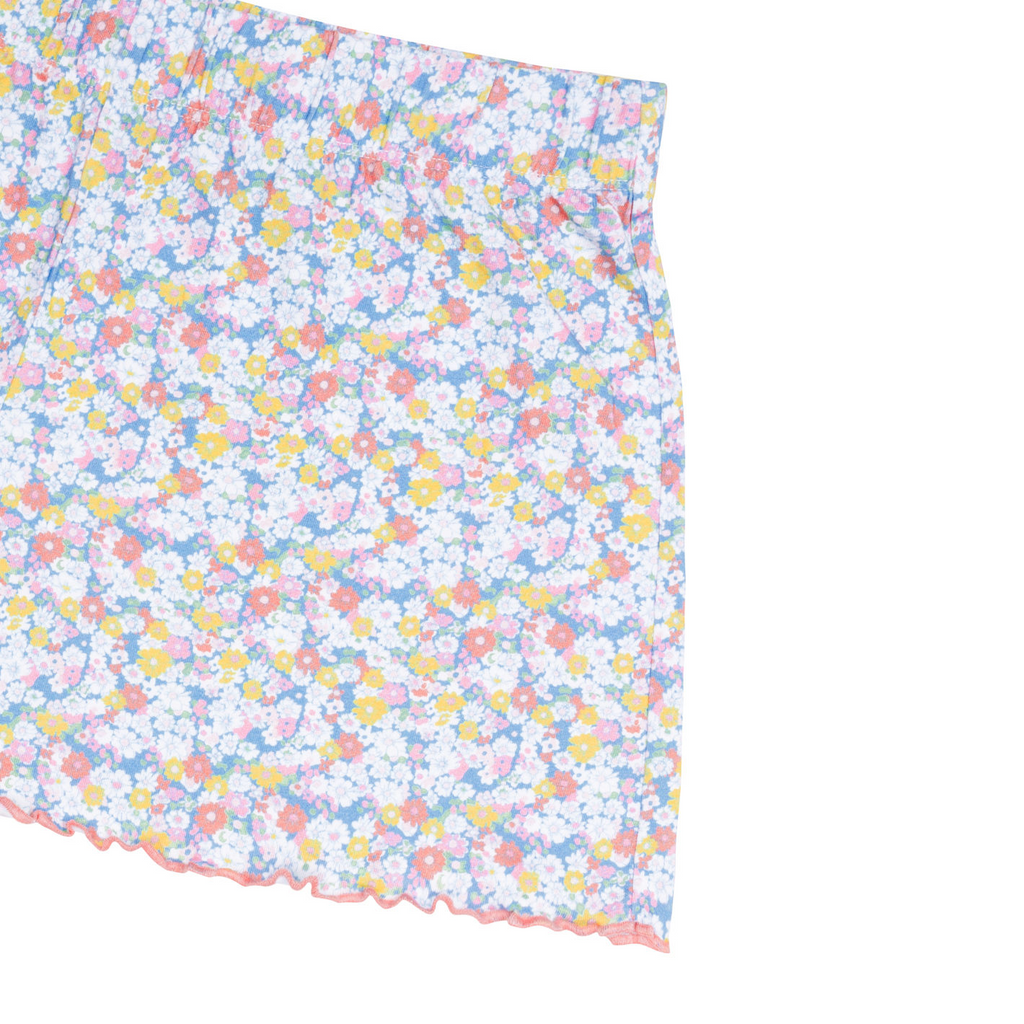 Women’s Jasmine Blossom Shirt and Short Pima Pajamas Set