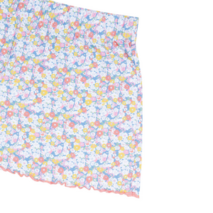 Women’s Jasmine Blossom Shirt and Short Pima Pajamas Set