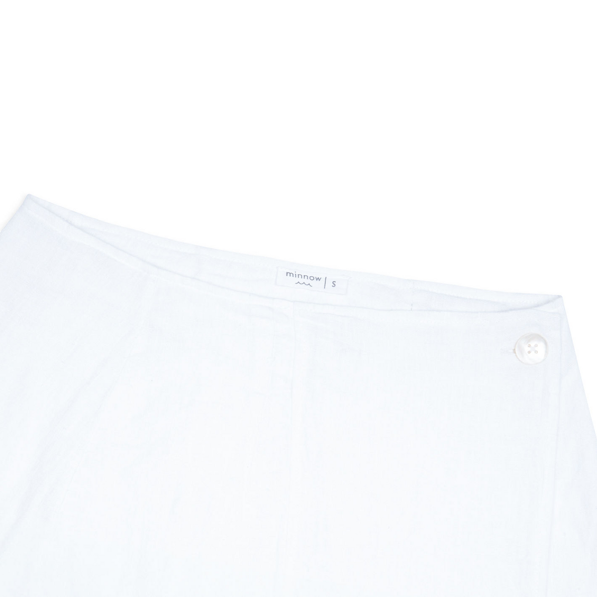 Women’s White Linen Wrap Skirt