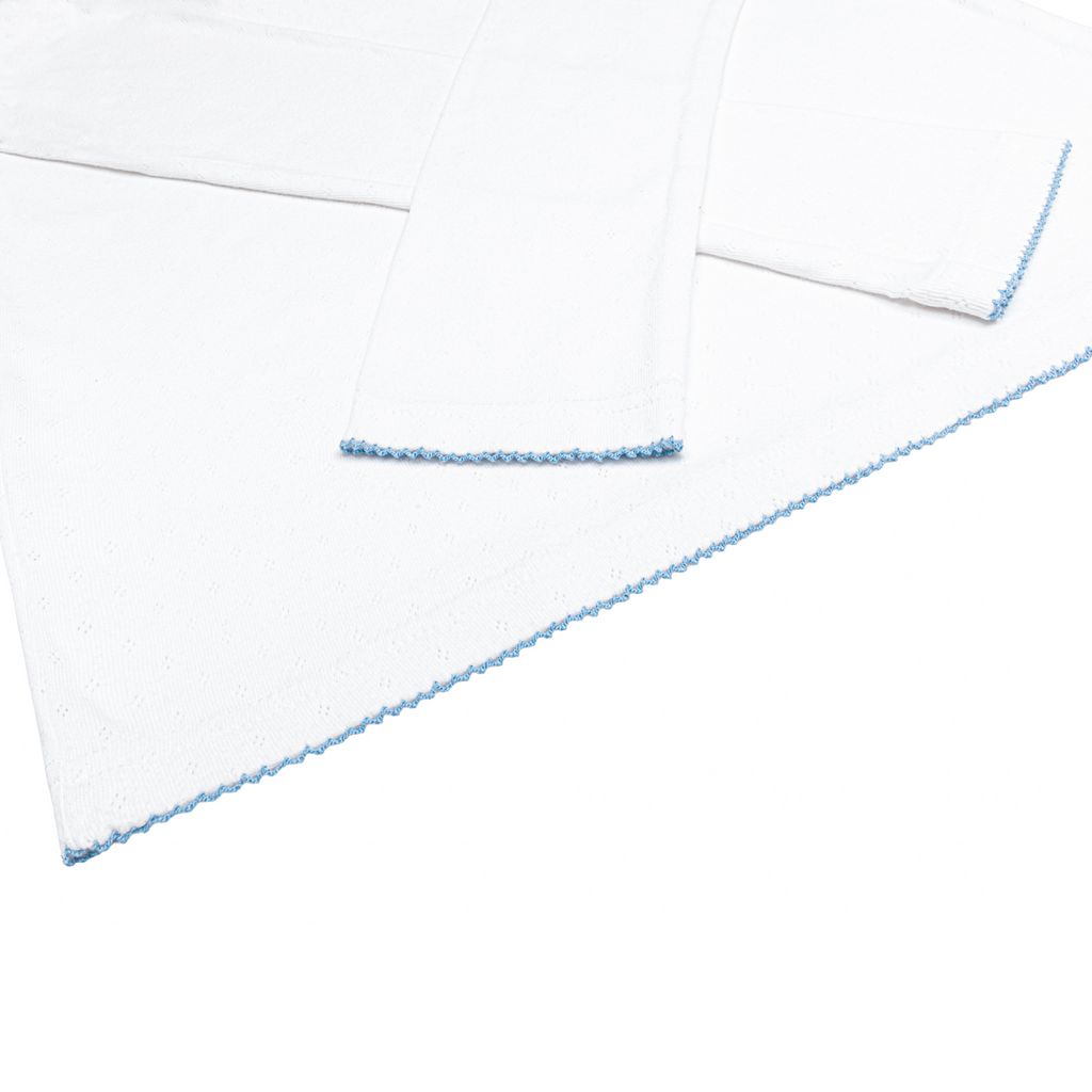 Women’s White Pointelle Pajamas Set