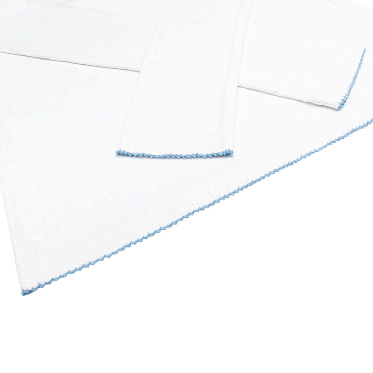 Women’s White Pointelle Pajamas Set