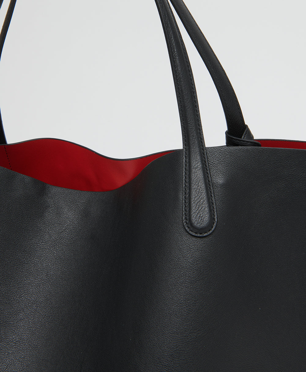 Everyday Soft Tote  -  Black/Flamma