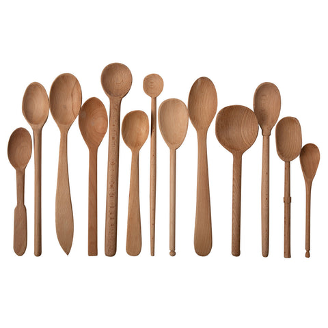 Baker's Dozen of Large Wooden Spoons