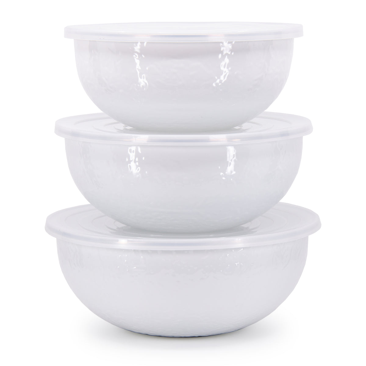 Mixing Bowls in Solid White