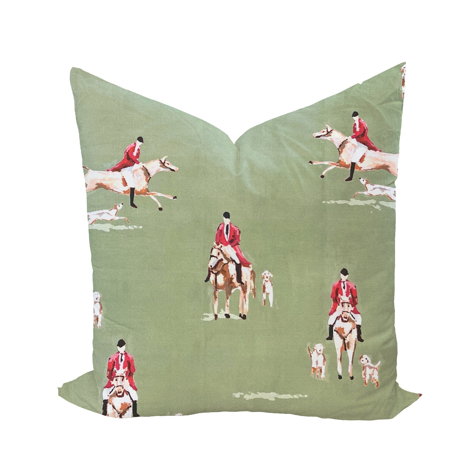 20 x 20 Fox Hunt for Kent Case & Insert Custom Pillow