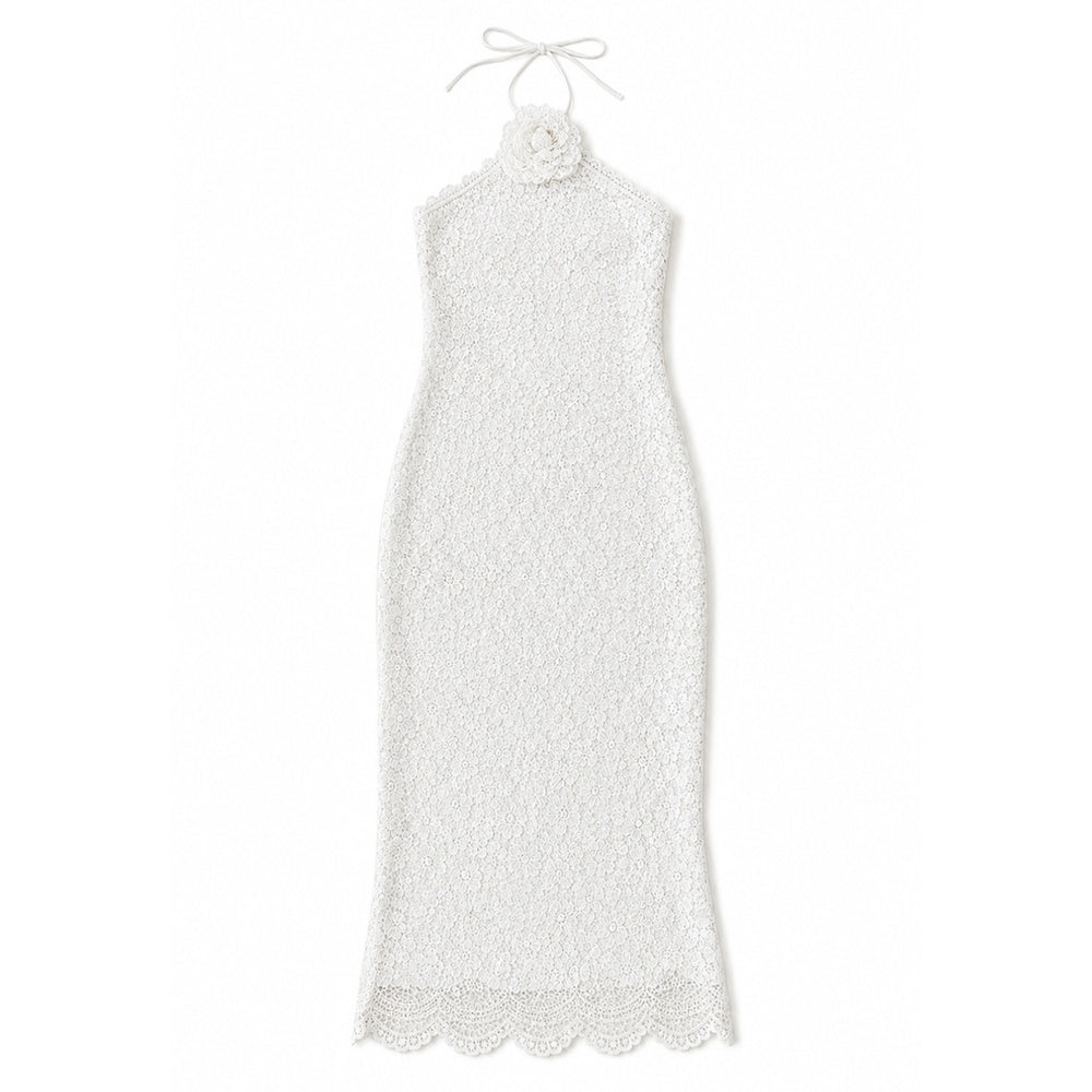 Beso De Luna Maxi Dress in White