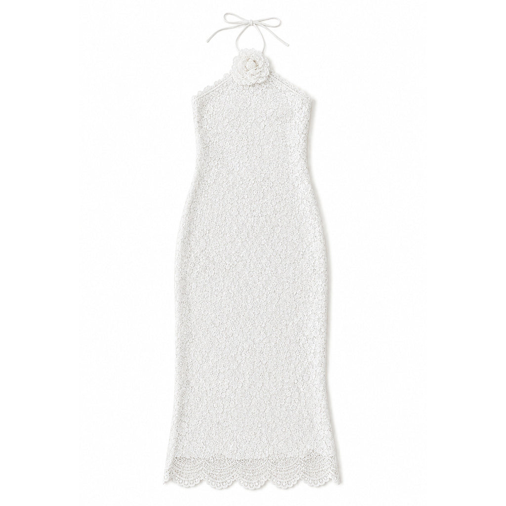 Beso De Luna Maxi Dress in White
