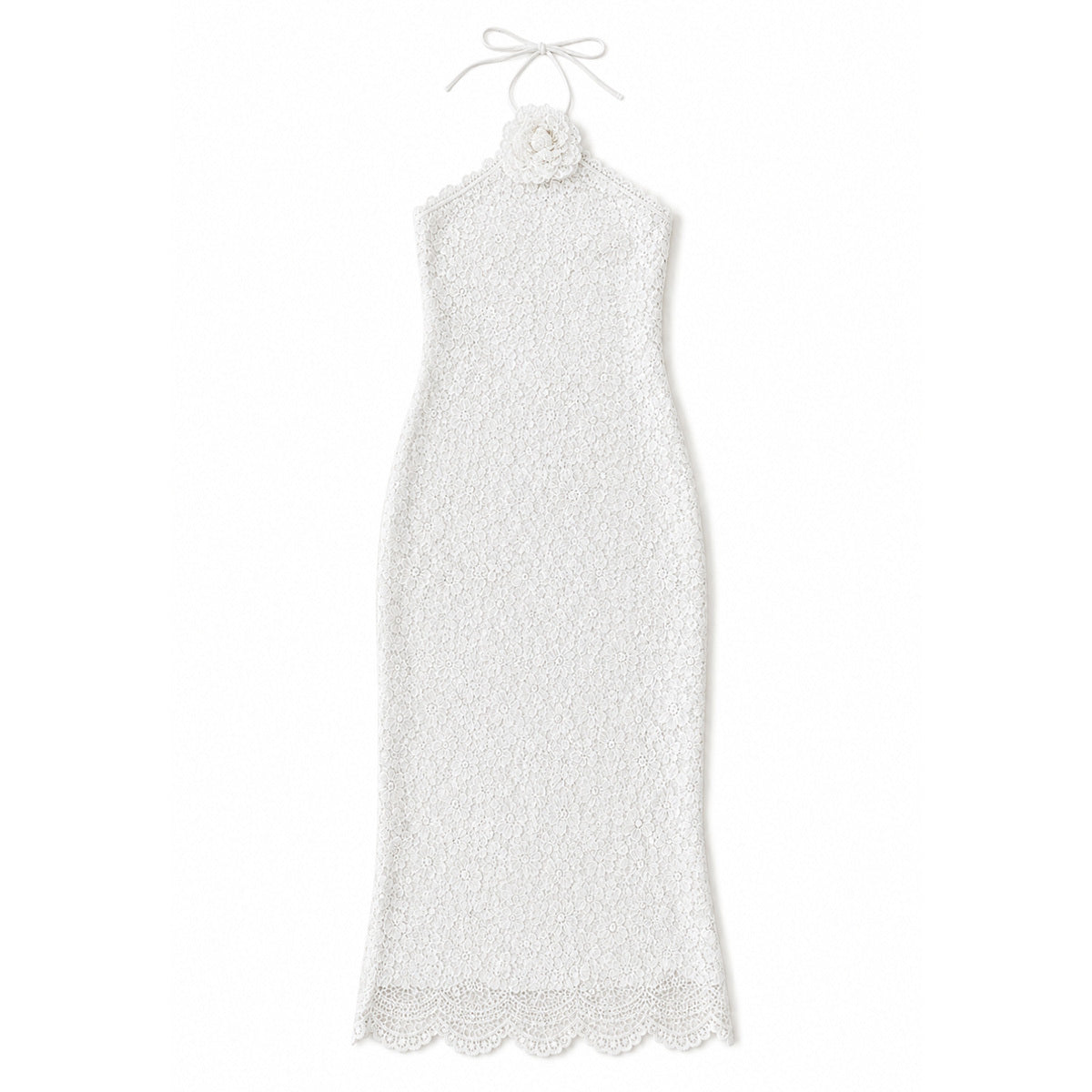 Beso De Luna Maxi Dress in White