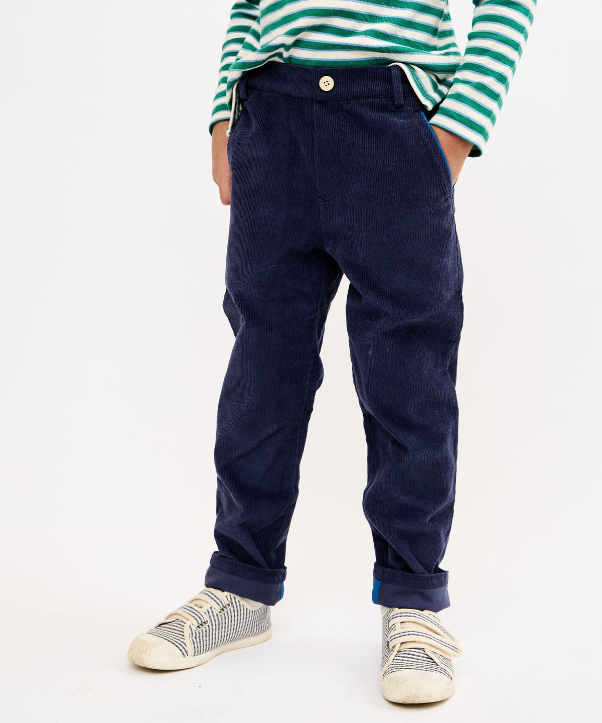 Walken Slim Pant in Navy Corduroy