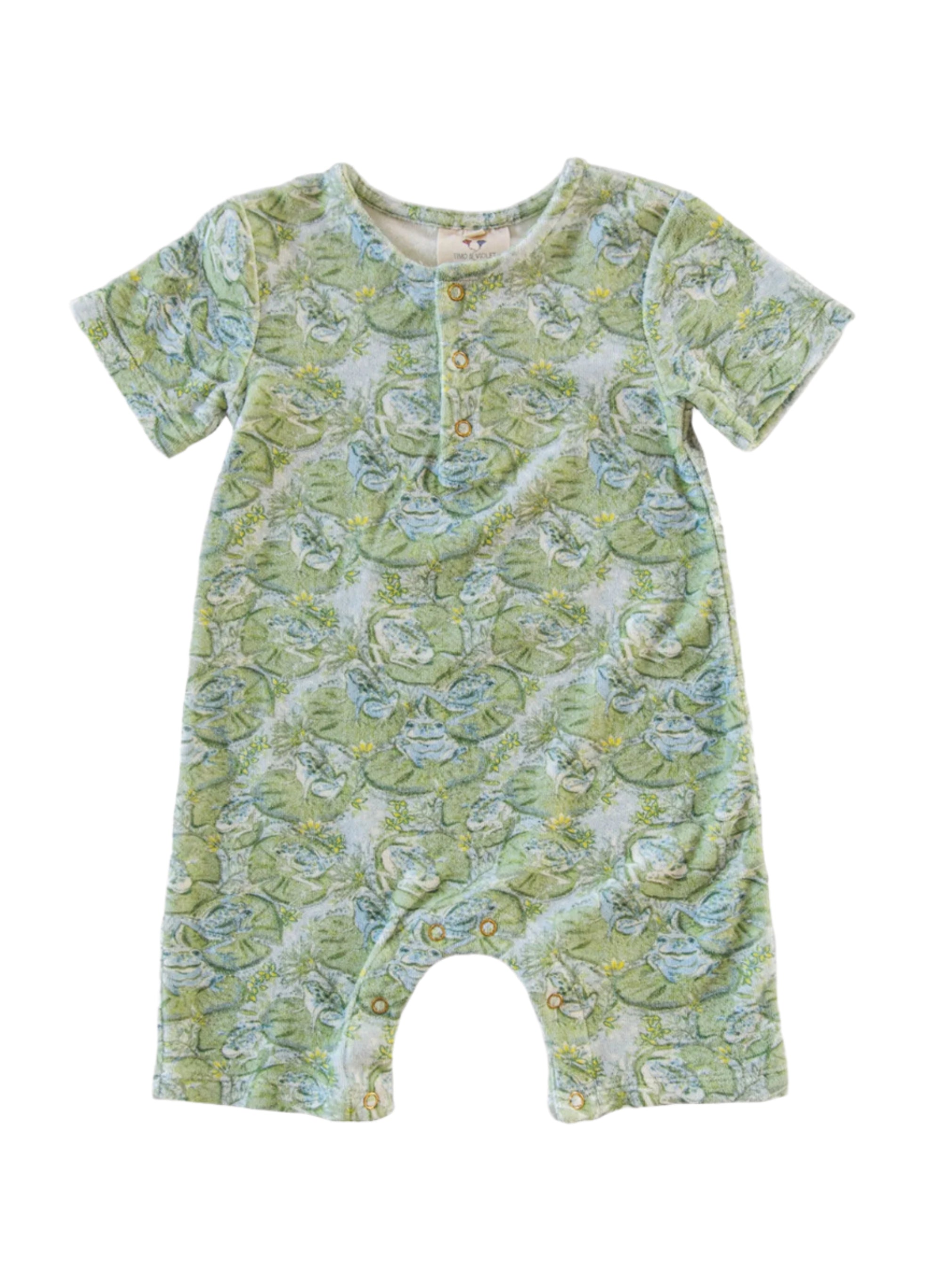 Walker Terry Romper in Hoppy Place
