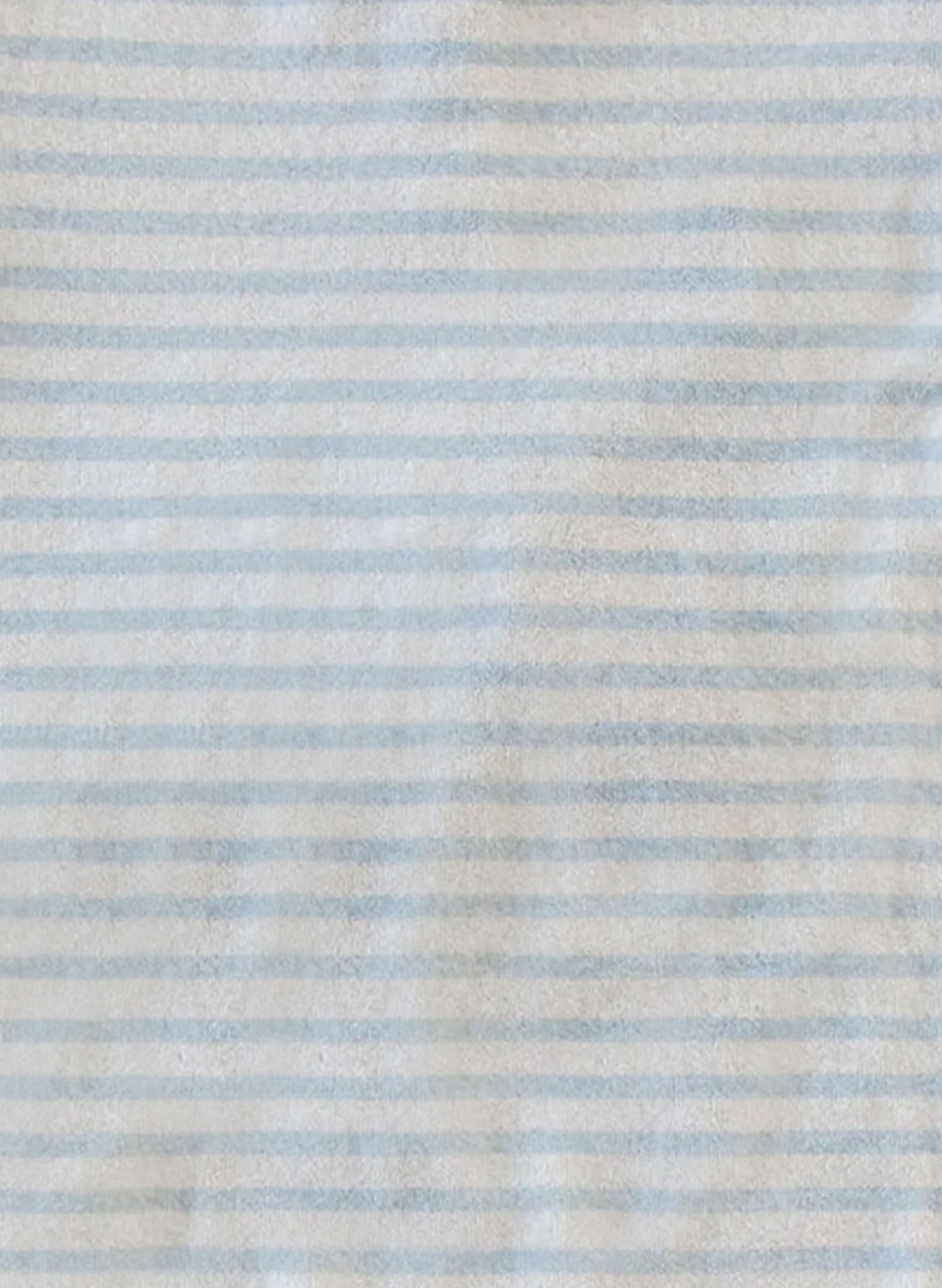 Walker Terry Romper in Blue & White Stripe