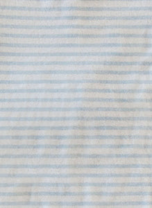 Walker Terry Romper in Blue & White Stripe