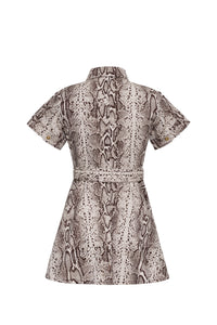 Walter Dress in Classic Snake Grey