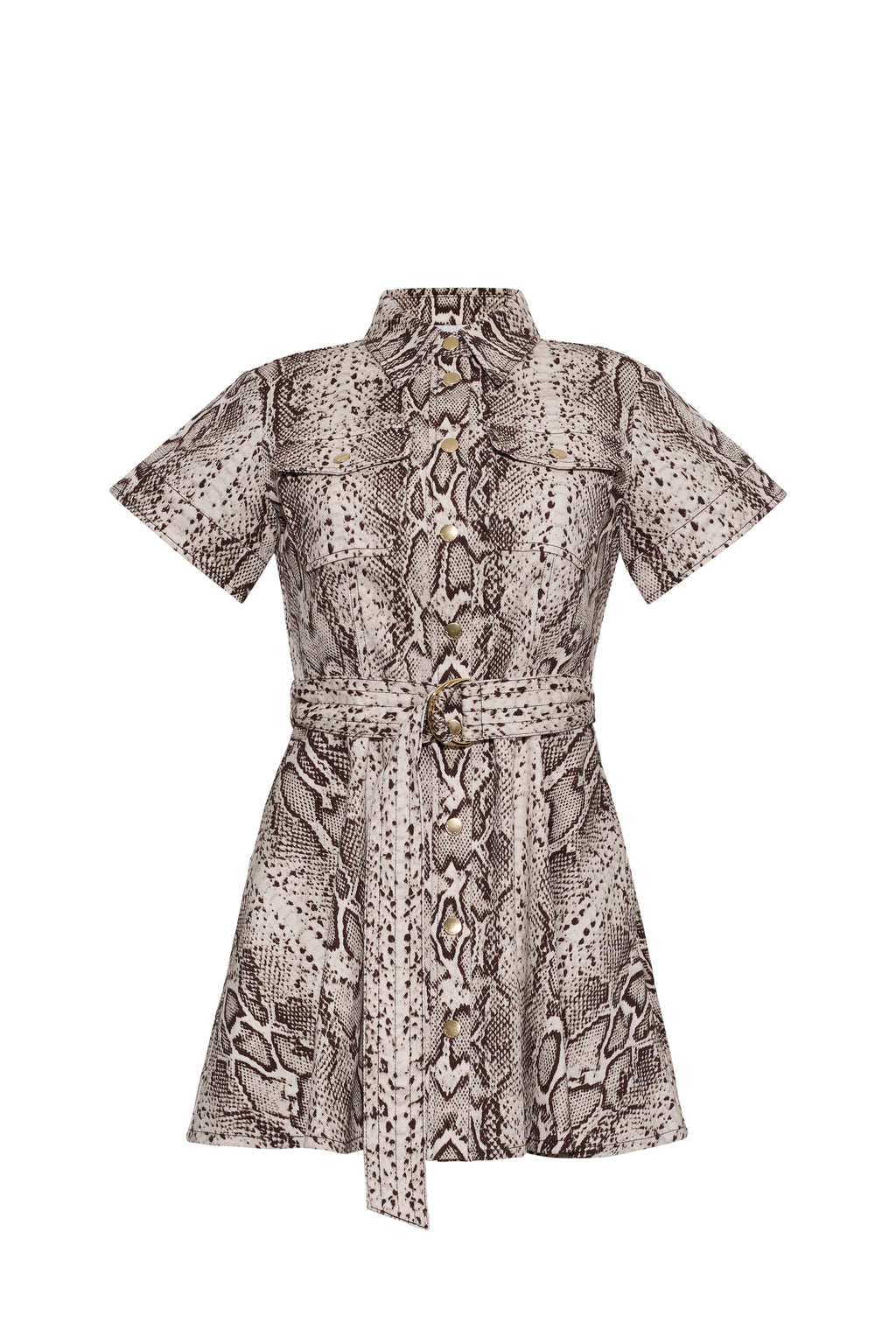 Walter Dress in Classic Snake Grey