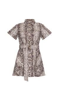 Walter Dress in Classic Snake Grey