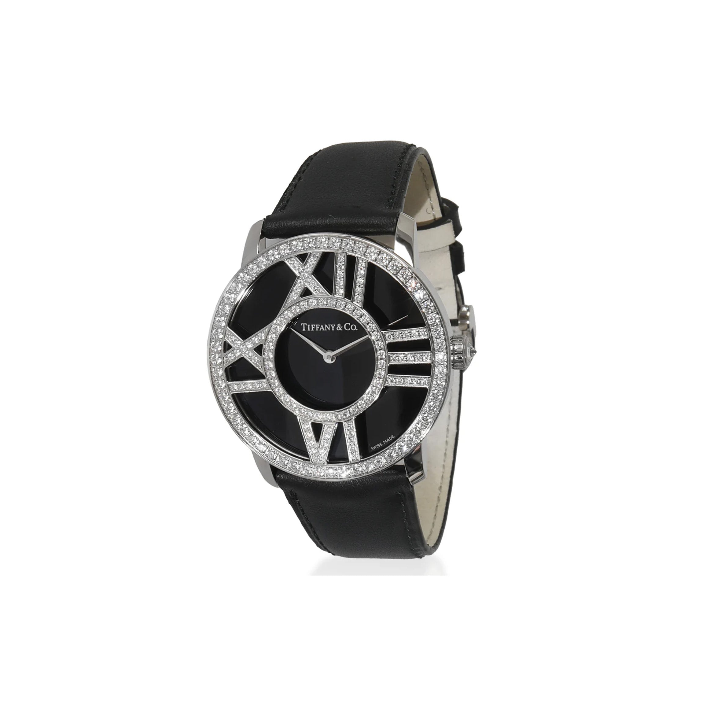 Tiffany & Co. Atlas Z1902.10.40E10A Unisex Watch in 18kt White Gold