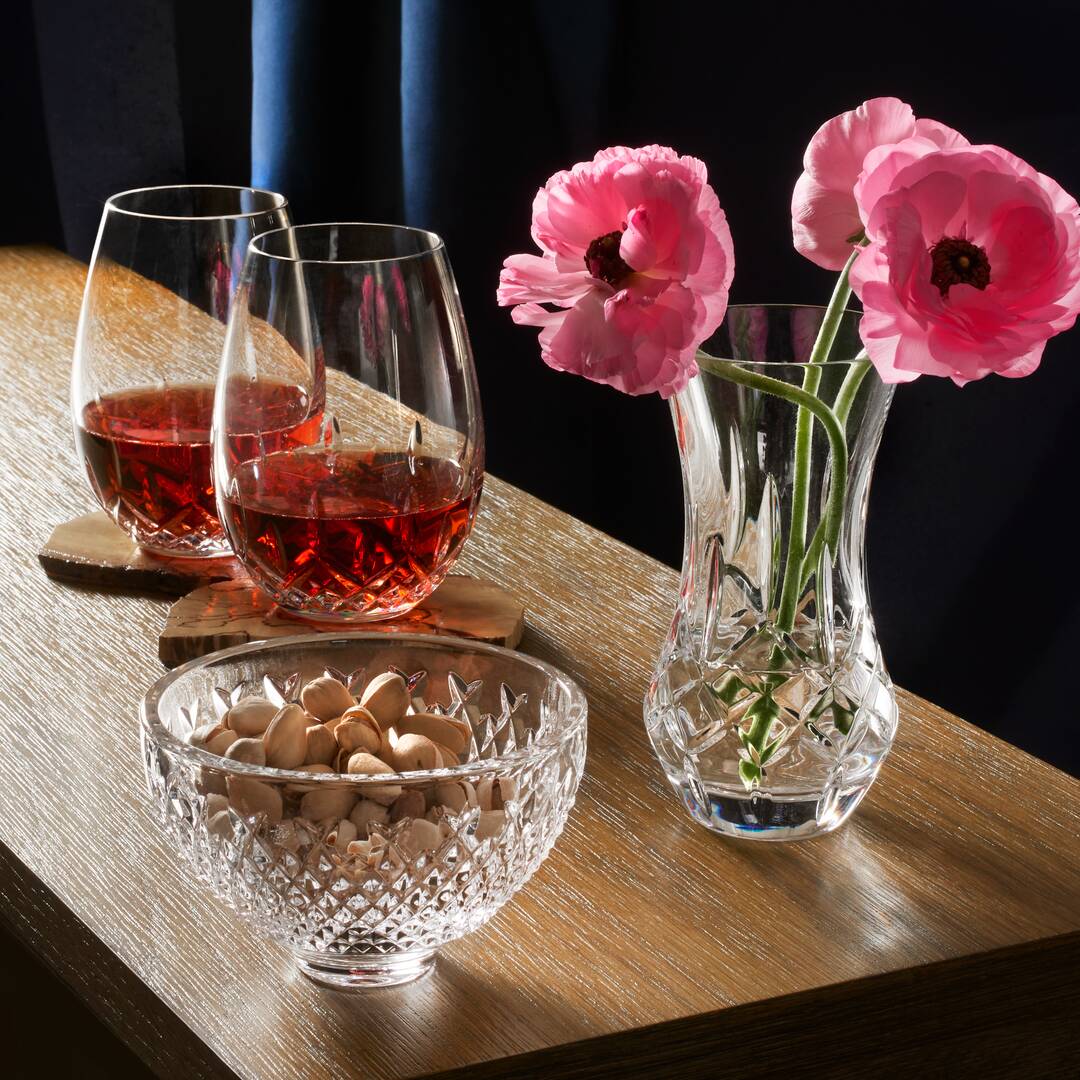 Giftology Lismore Bon Bon Vase, Purple Box