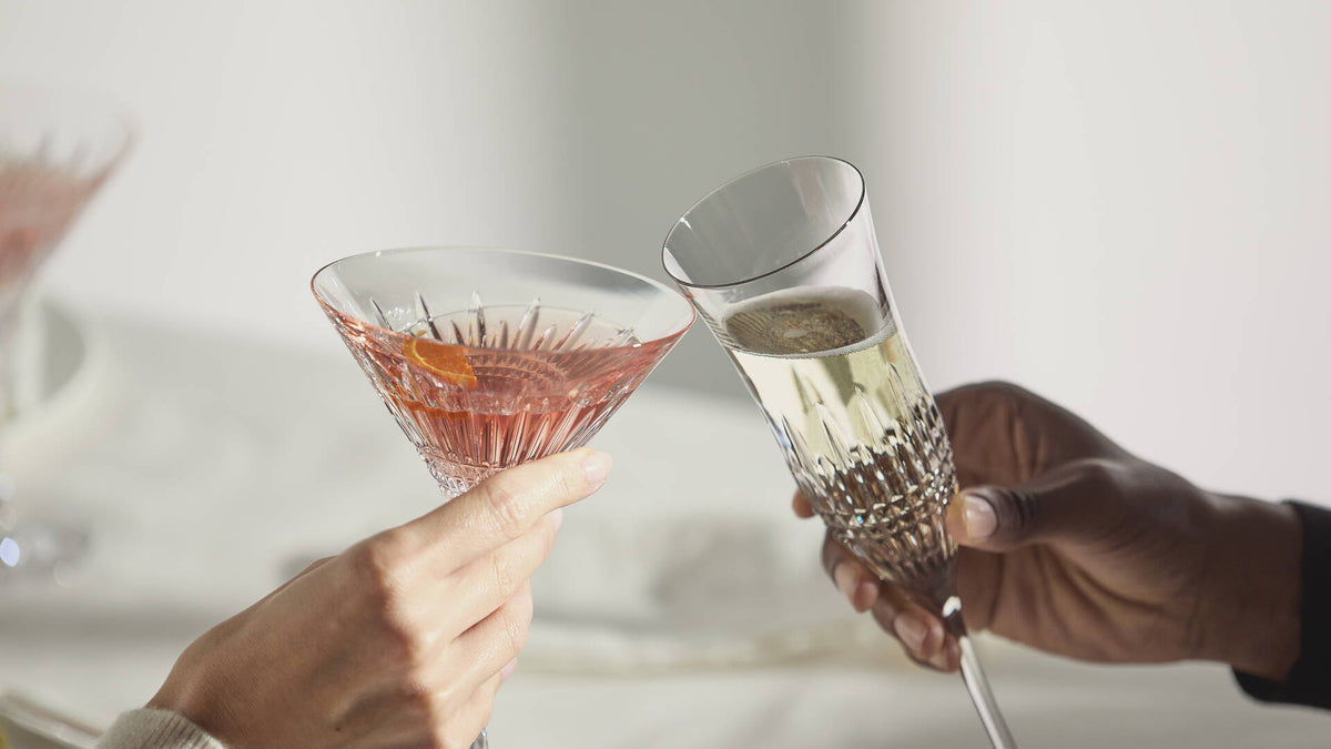 Lismore Diamond Essence Flute, Set of 2