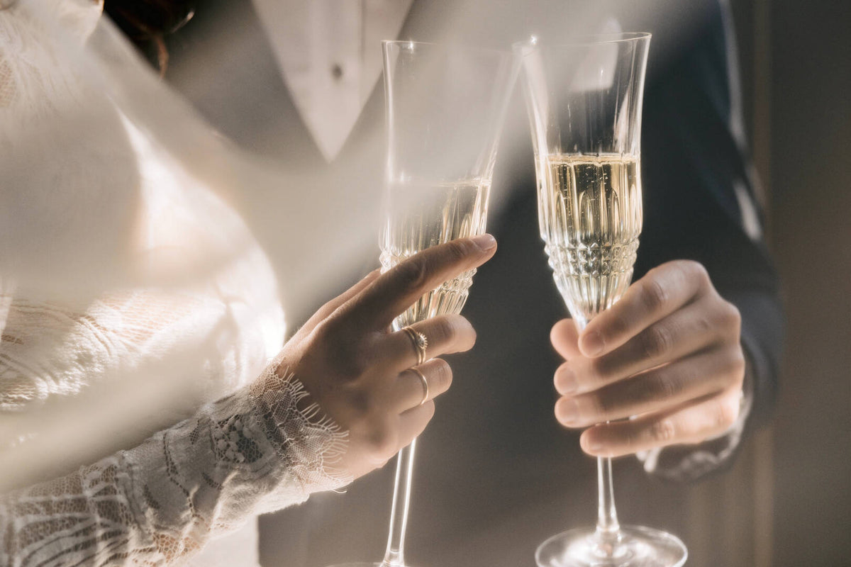 Lismore Diamond Essence Flute, Set of 2