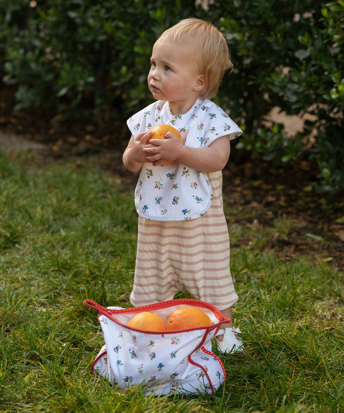 Waterproof Bib in Very Berry