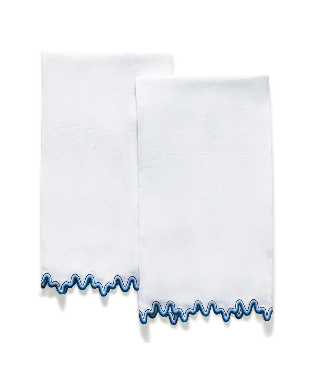 Wave Guest Towels, Set of 2